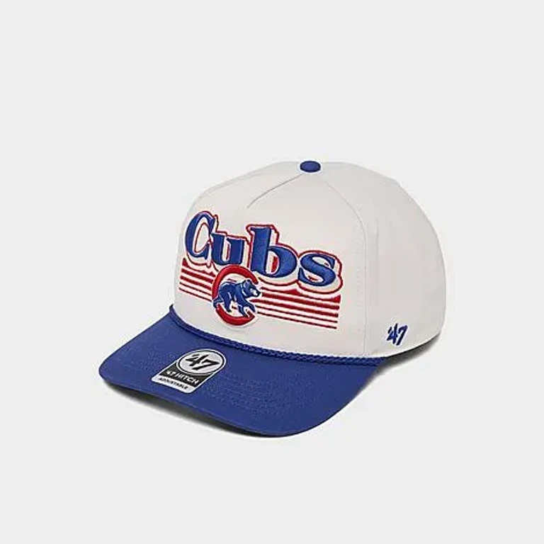 '47 Chicago Cubs MLB HITCH Snapback Hat in Sandstone/Royal