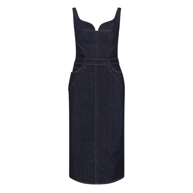 Givenchy Dresses Blue Cotton - Women