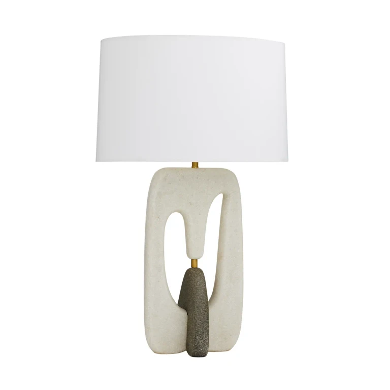 White One Light Lamp from the Harleen Collection