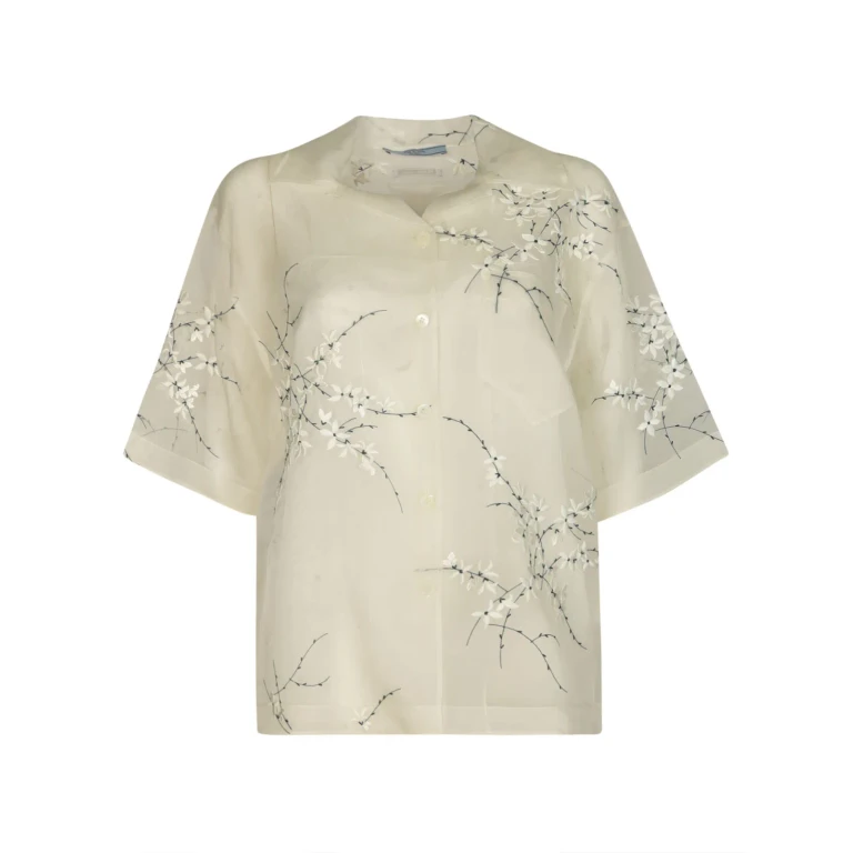 Prada Printed Oversized Blouse