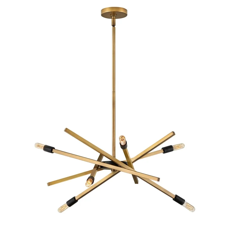Heritage Brass LED Chandelier from the Archer Collection