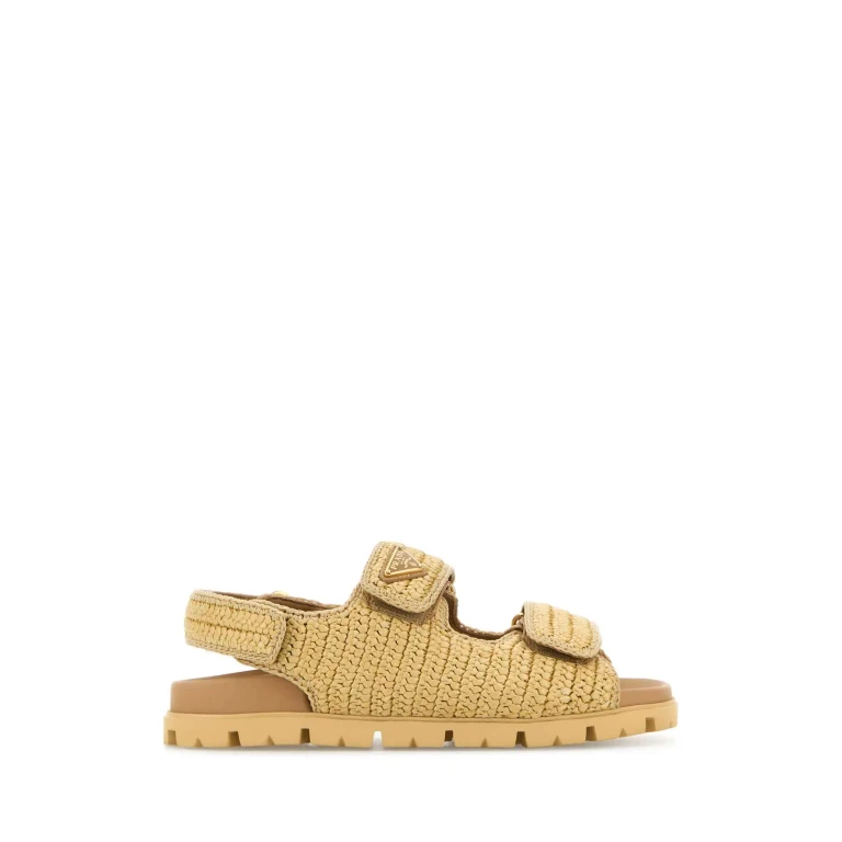 Prada Raffia Sandals