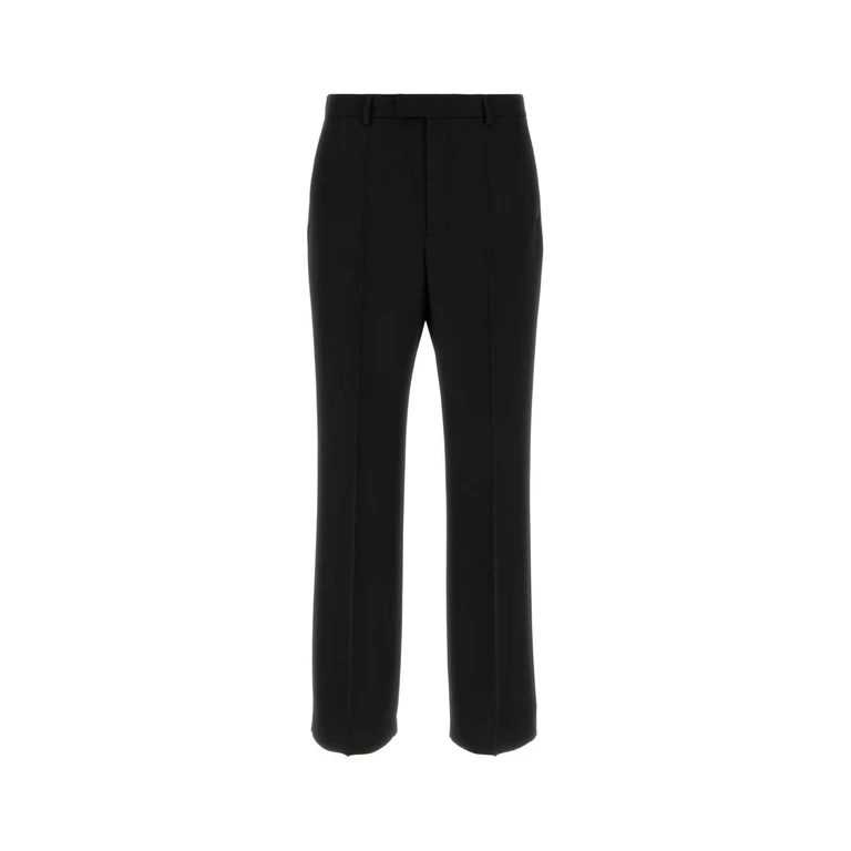 Valentino Garavani Black Wool Pant Nero Virgin Pantaloni - Men