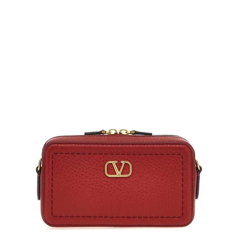 Valentino Garavani Alltime Leather Mini Crossbody Bag