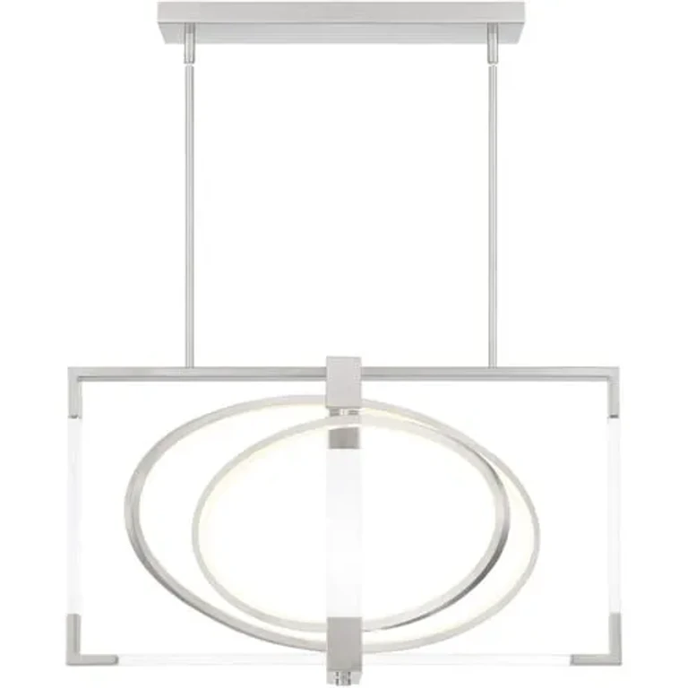 George Kovacs Double Take Pendant Light in Brushed Nickel