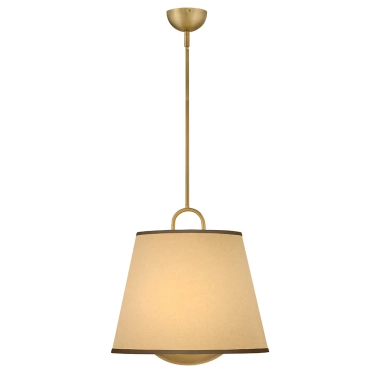 Lacquered Brass LED Pendant from the Sonia Collection