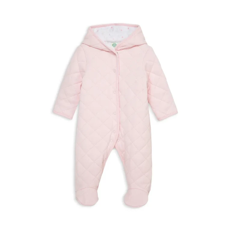 Little Me Girls' Joy Quilted Pram Footie - Baby