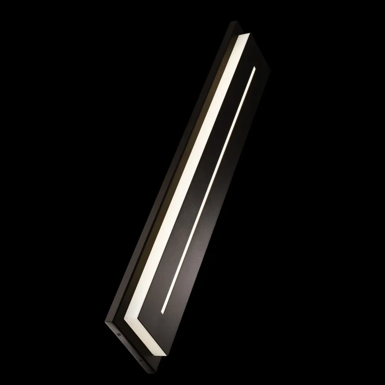 Black LED Outdoor Wall Sconce from the Midnight Collection