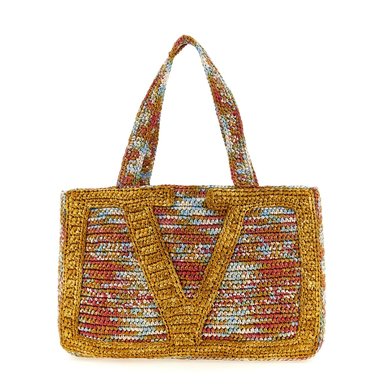 Valentino Garavani VivaSuperstar big shopping bag Multicolor Viscose Tote - Women