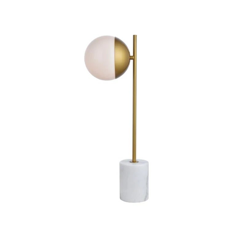 Brass One Light Table Lamp from the Eclipse Collection