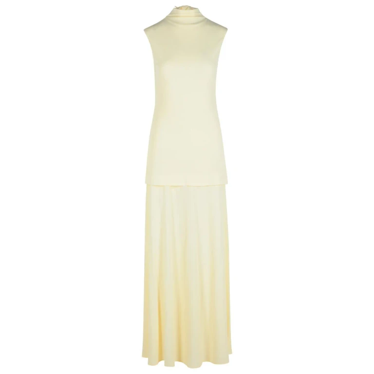 Jil Sander Crepe Sleeveless Maxi Dress