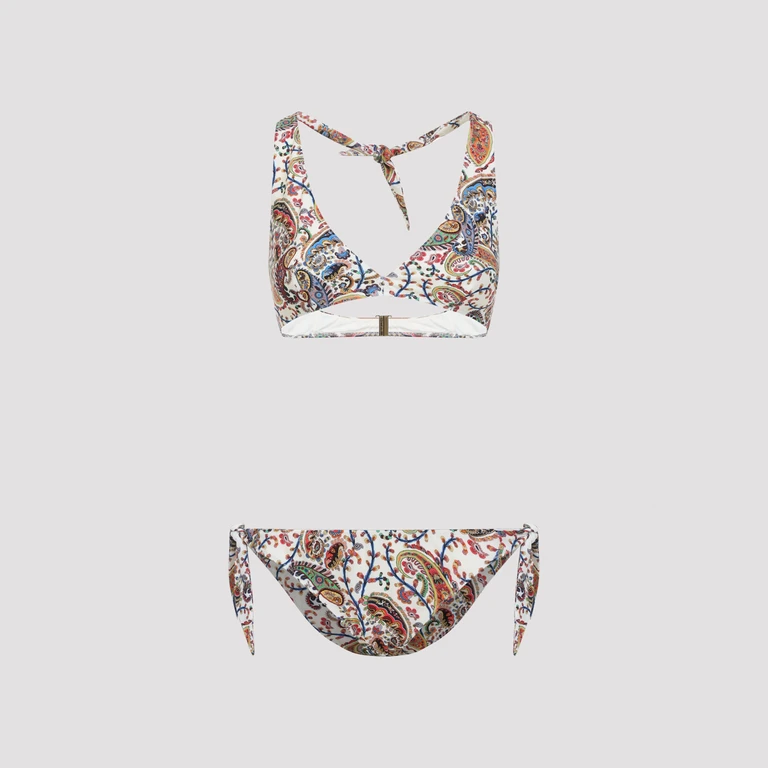 Etro Halter Neck Bikini Multicolour Polyamide Elastan Swimwear - Women