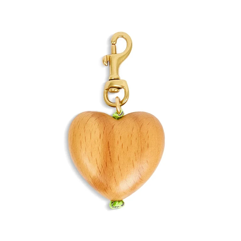 Clare V. Grande Heart Key Charm