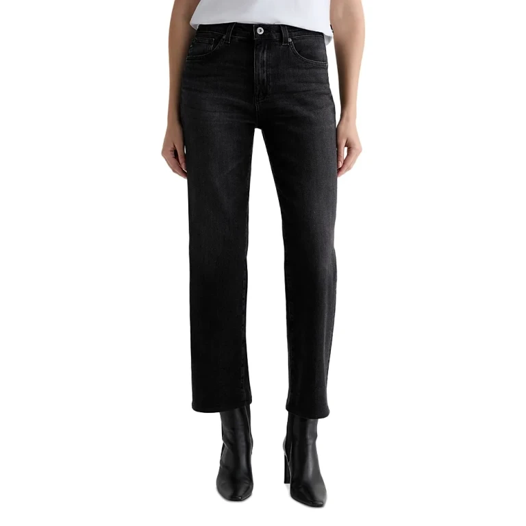 Ag Brinley Mid Rise Straight Leg Jeans in Nebula