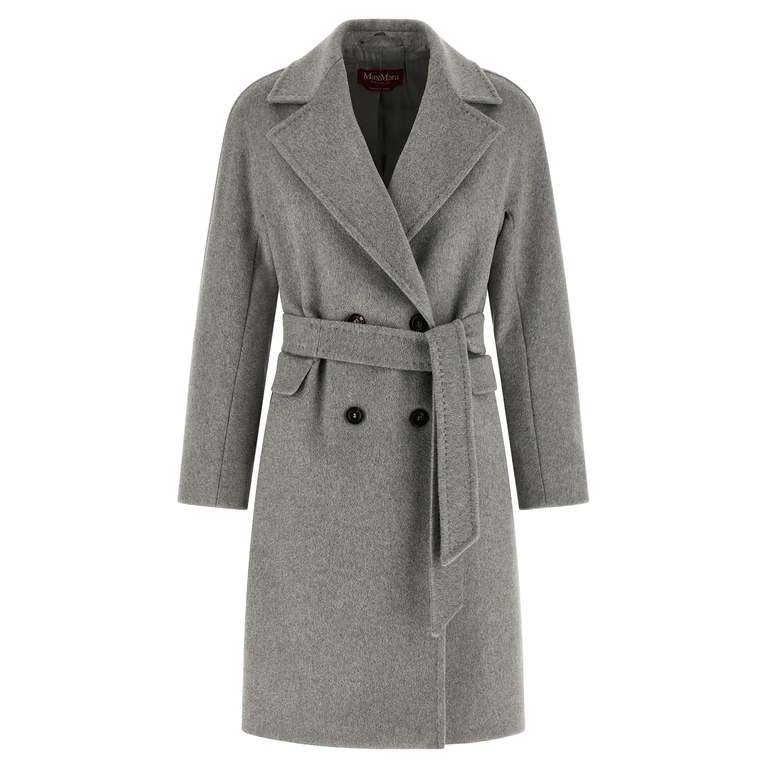Gray Cashmere Coat Clothing - Women