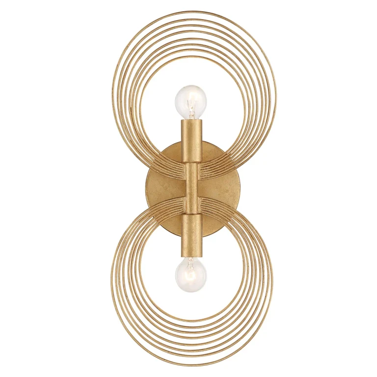 Crystorama Doral 2-Light Wall Sconce in Renaissance Gold