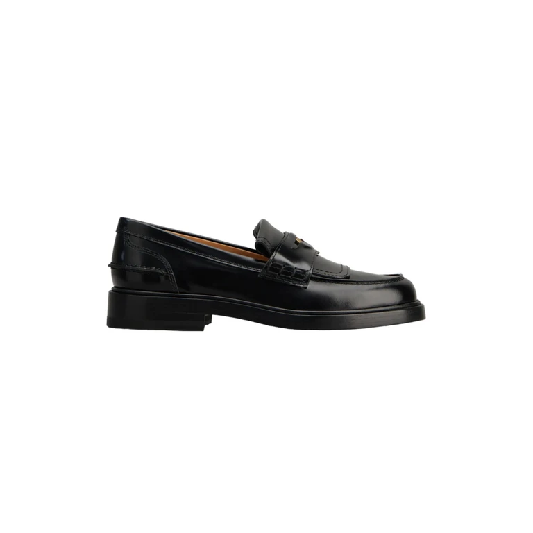 Tod's Cuoio 97k Moc. Penny Black Calf Leather Shoe - Women