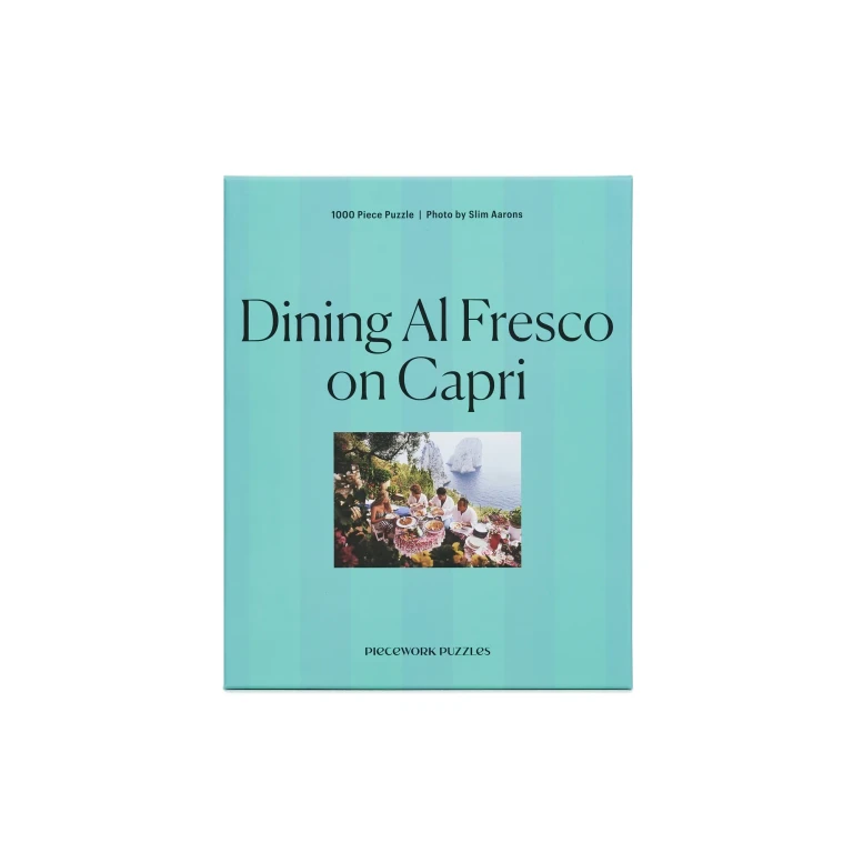 Piecework Puzzles Al Fresco On Capri Puzzle Stiped Turquoise One Size
