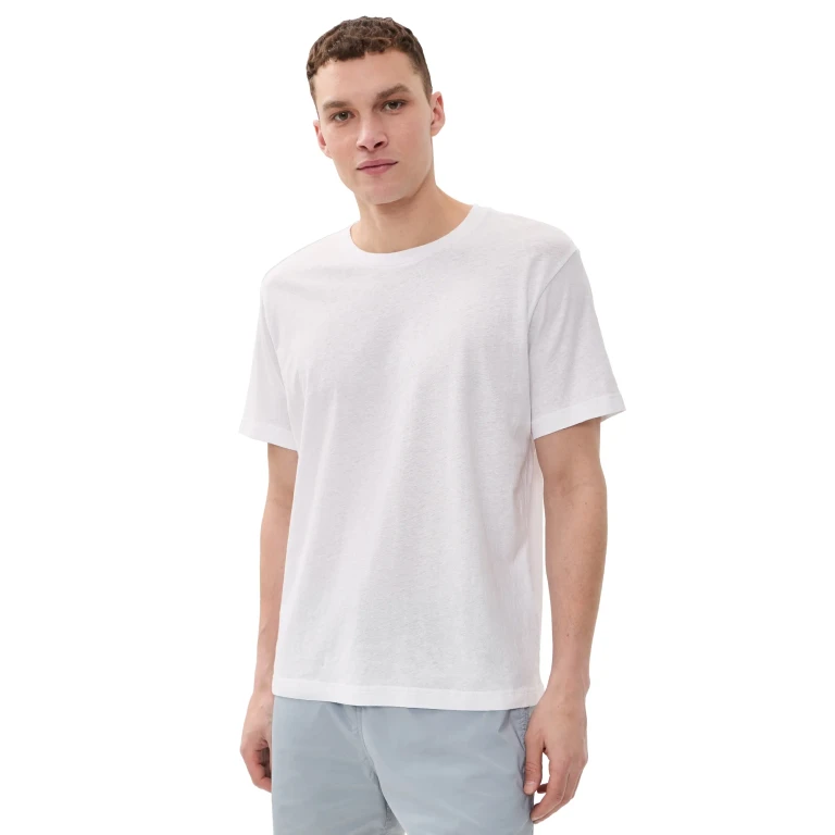 Frescobol Carioca Dinis Linen Blend T-Shirt Midnight Blue XXL