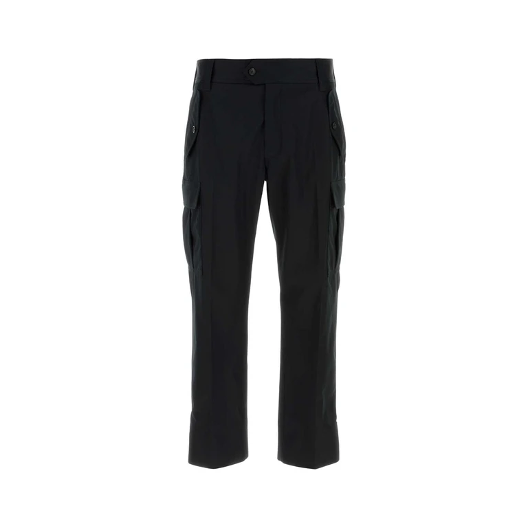 Alexander McQueen 857149qsacd 1000 Black Exterior: Cotton Pantaloni