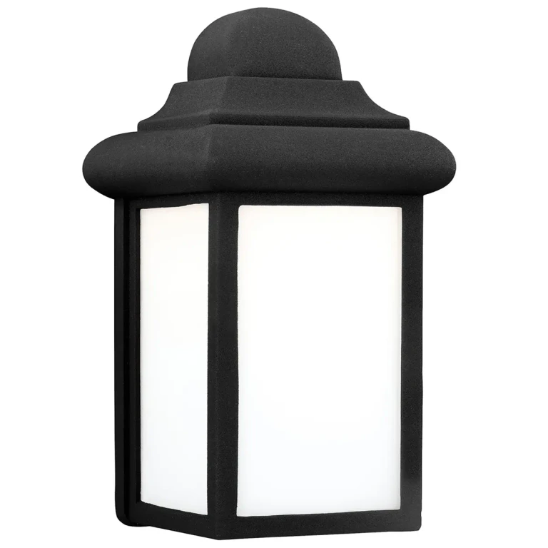 Black One Light Outdoor Wall Lantern from the Mullberry Hill Collection