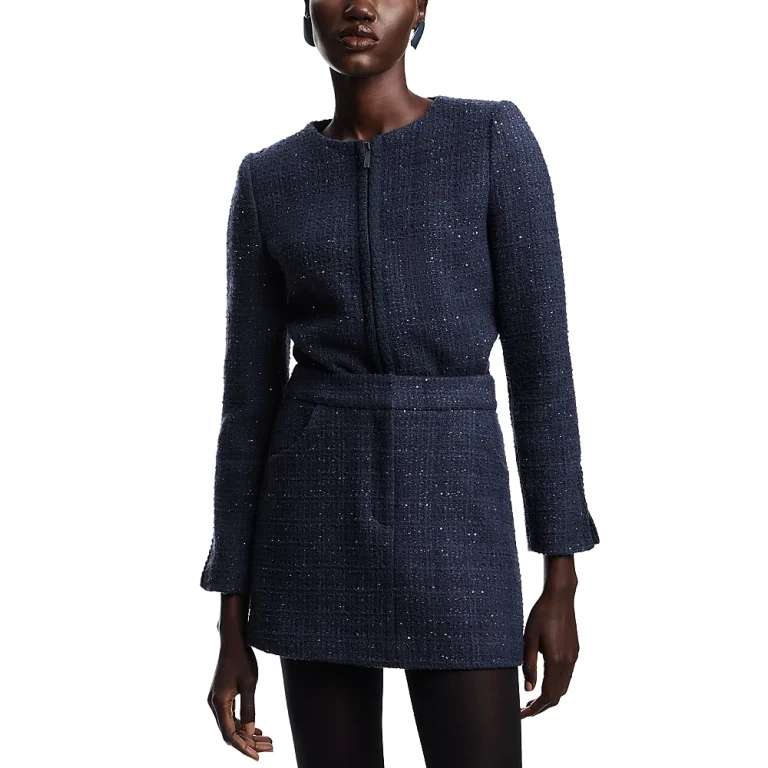 Emporio Armani Sequined Tweed Mini Skirt