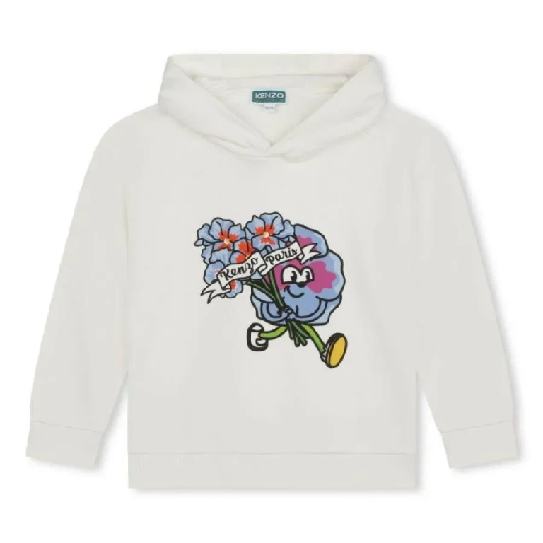 Kenzo Boys Graphic-Print Cotton Hoodie