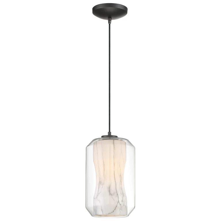 Access I-Biza Pendant Light in Black - 29010LEDDLP-BL/WMB