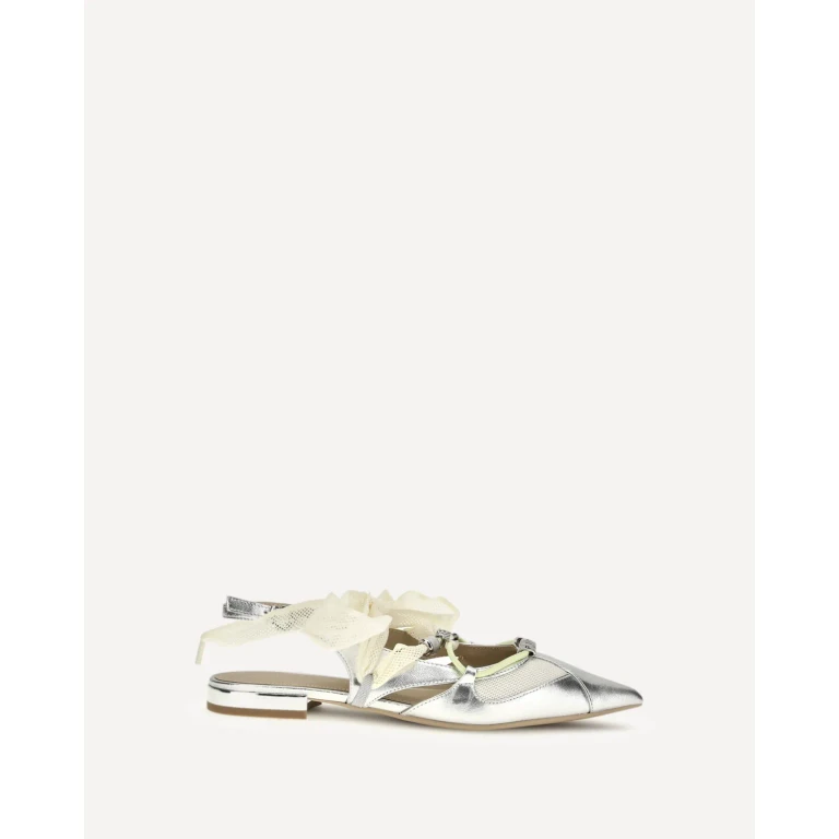 Ballerine Gianira in pelle metallizzata PINKO