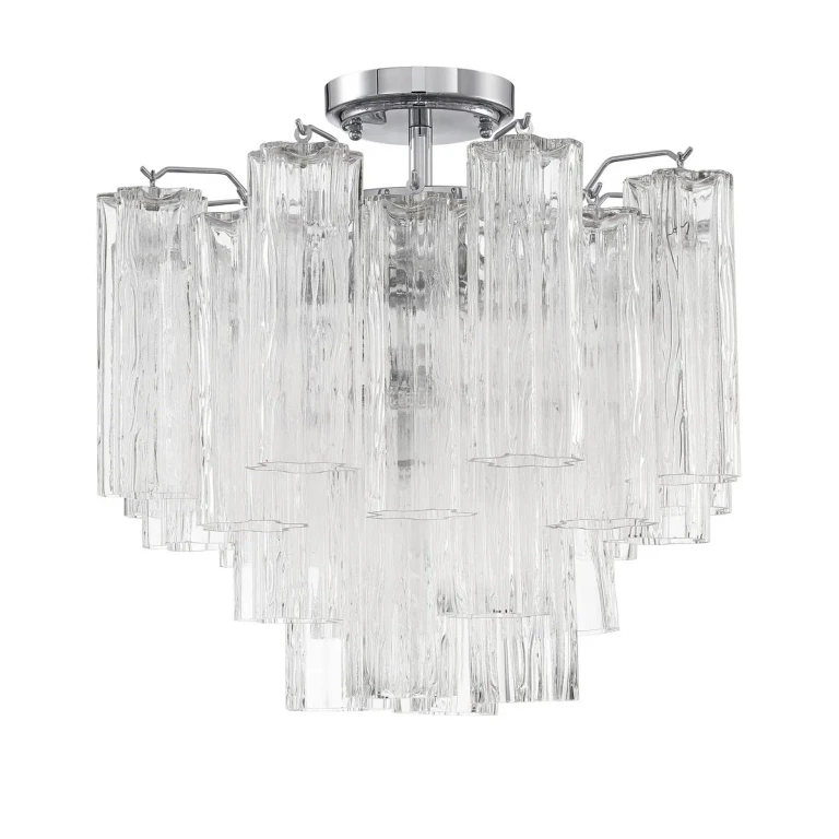 Addis 4-Light Semi-Flush Mount in Polished Chrome