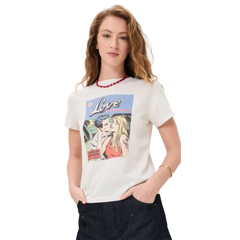 RE/DONE Classic Swipe Tee Vintage White XS