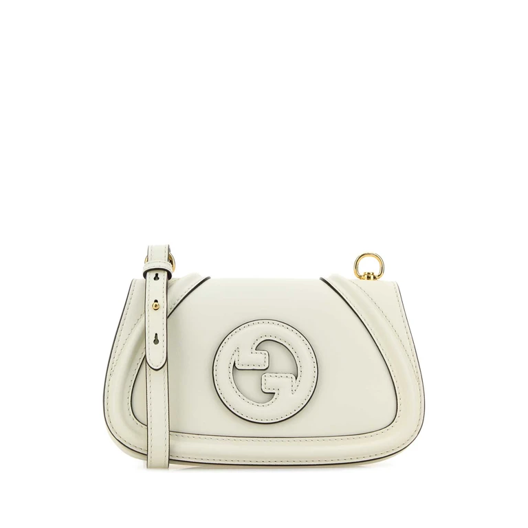 Ivory Leather Small Gucci Blondie Crossbody Bag Offwhite Borse A Tracolla - Women