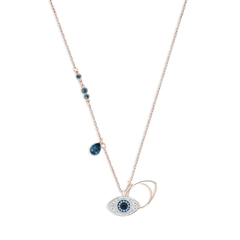 Swarovski Symbolica Evil Eye Swarovski Crystal Pendant Necklace, 14.8