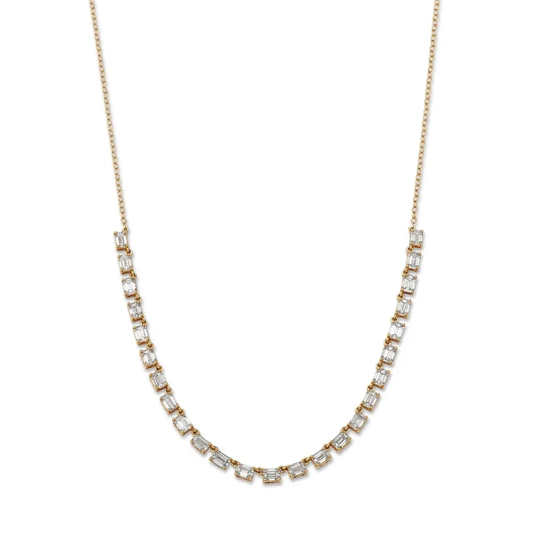 Luxe Collection Certified Lab Grown Diamond Necklace in 14K Yellow Gold, 3.0 tcw