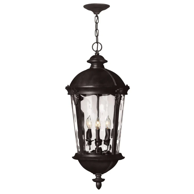 Black LED Hanging Lantern from the Windsor Collection