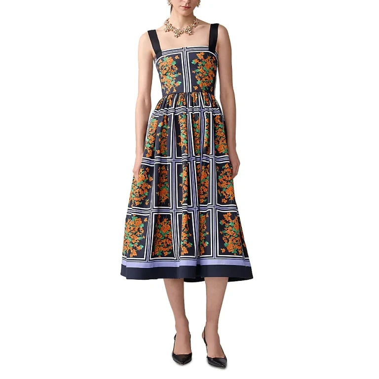Carolina Herrera Printed Midi Dress