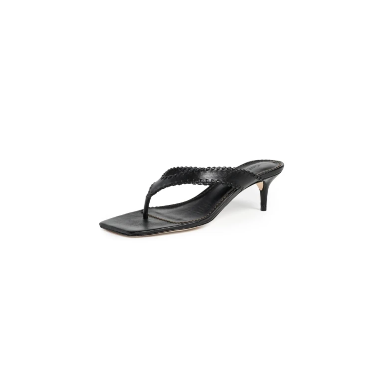 Cinq à Sept Frankie Kitten Heel Sandals Black 40