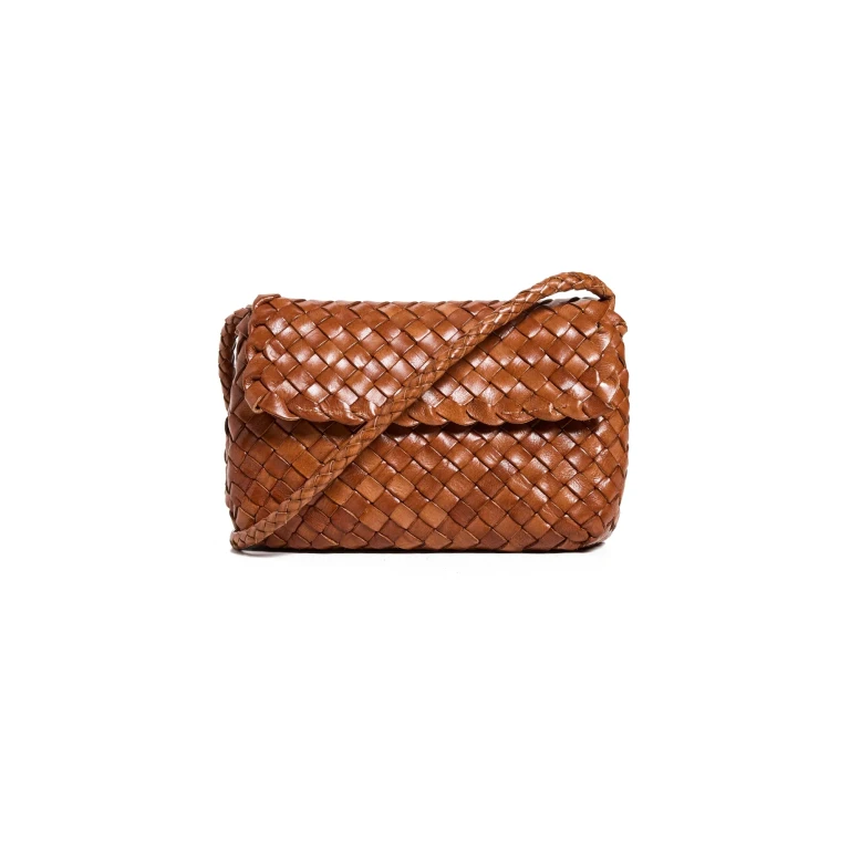 Loeffler Randall Vinnie Mini Woven Crossbody Bag Timber One Size