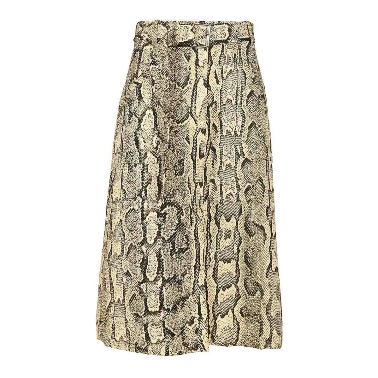 Dries Van Noten Midi-Rock mit Animal-Print