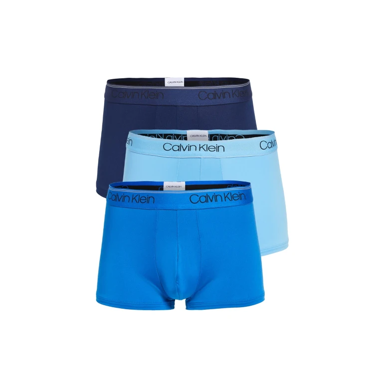 Calvin Klein Underwear Micro Stretch 3-Pack Low Rise Trunks Black/Light Cast/Feel The Mint L