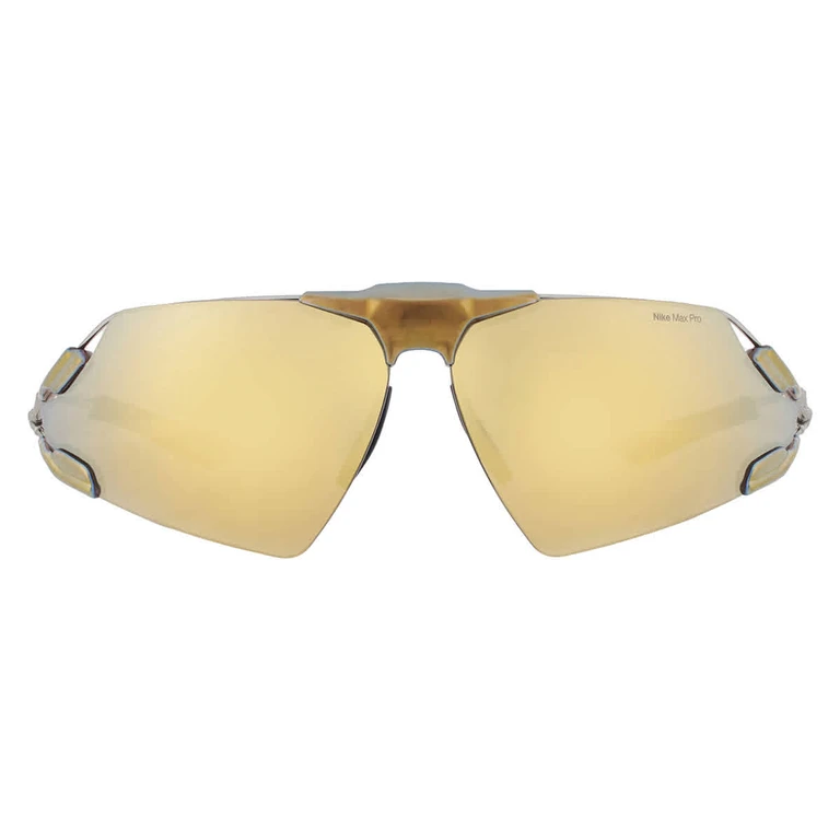 Gold Mirror Sport Mens Sunglasses NIKE ZEUS EDGE EV24030 700 76