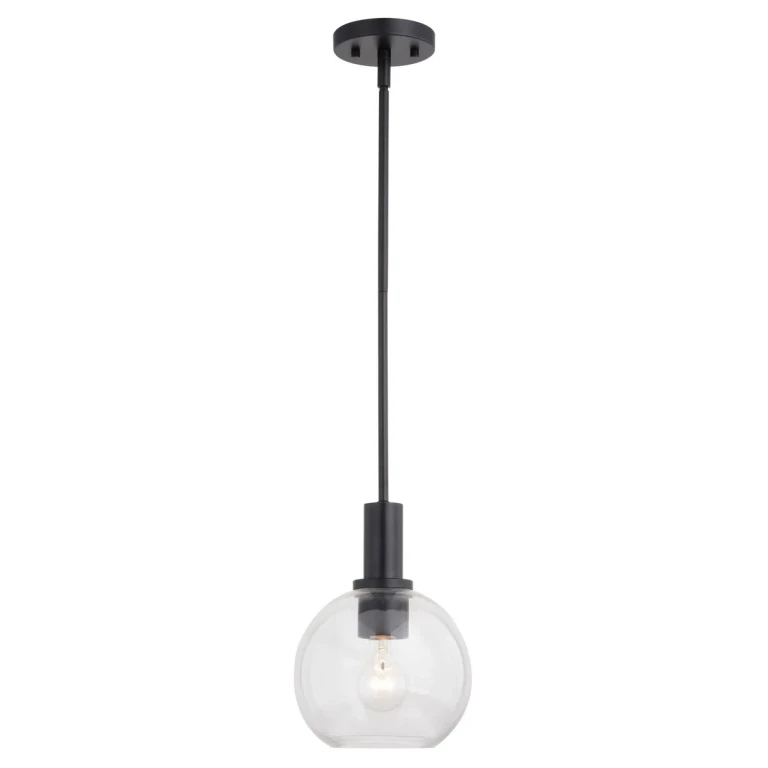 Matte Black Mini Pendant from the Marshall Collection