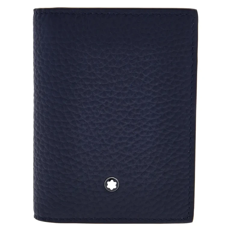 Montblanc Midnight Blue Grain Leather Card Holder