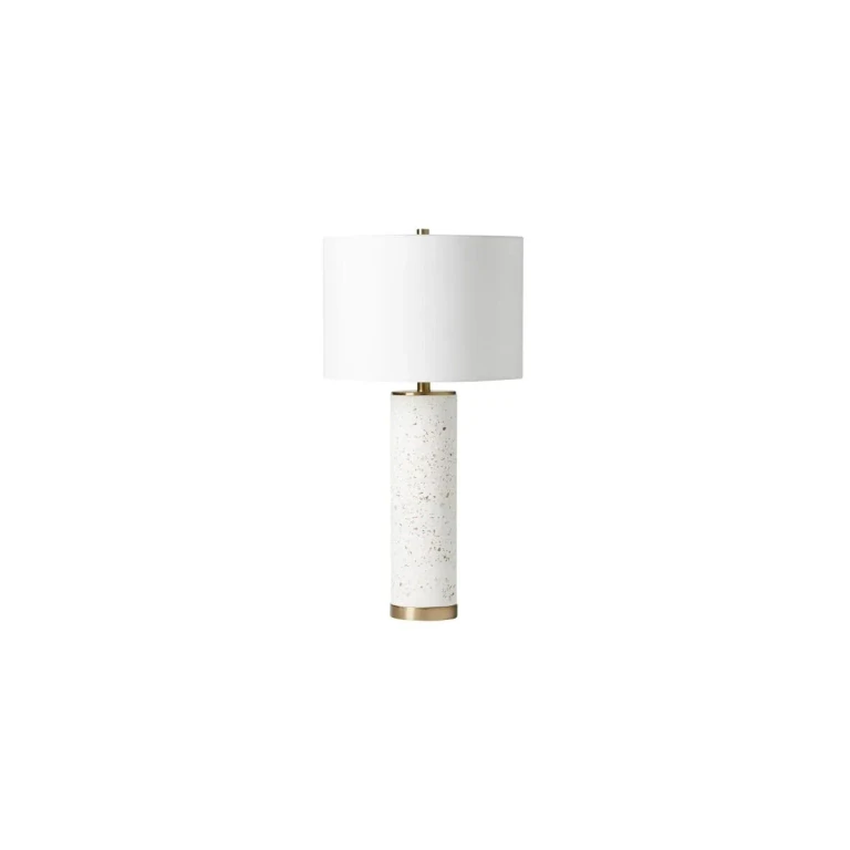 Satin Brass One Light Table Lamp from the Table Lamp Collection