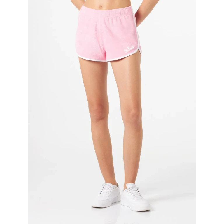 MC2 Saint Barth Francine Pink Terry Shorts With Piping Special Edition