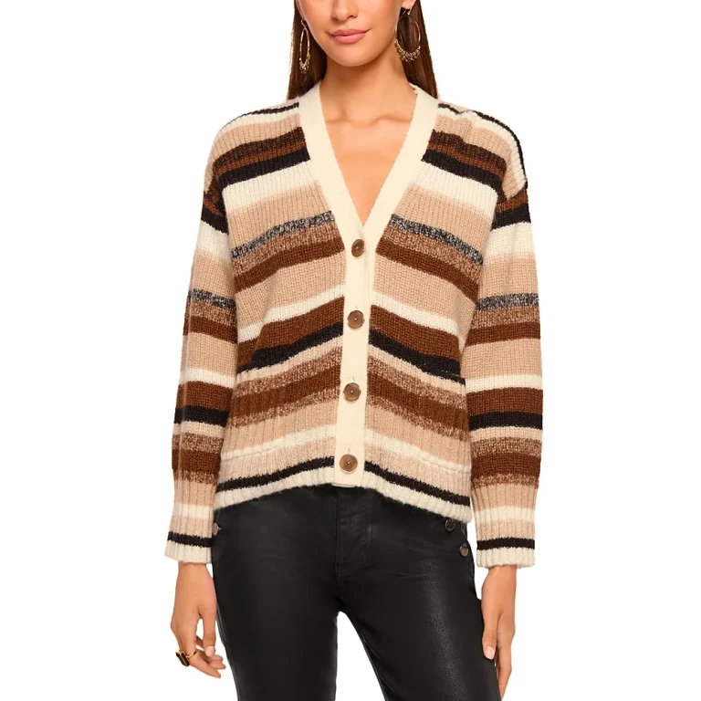 Ramy Brook Caroline Striped Cardigan