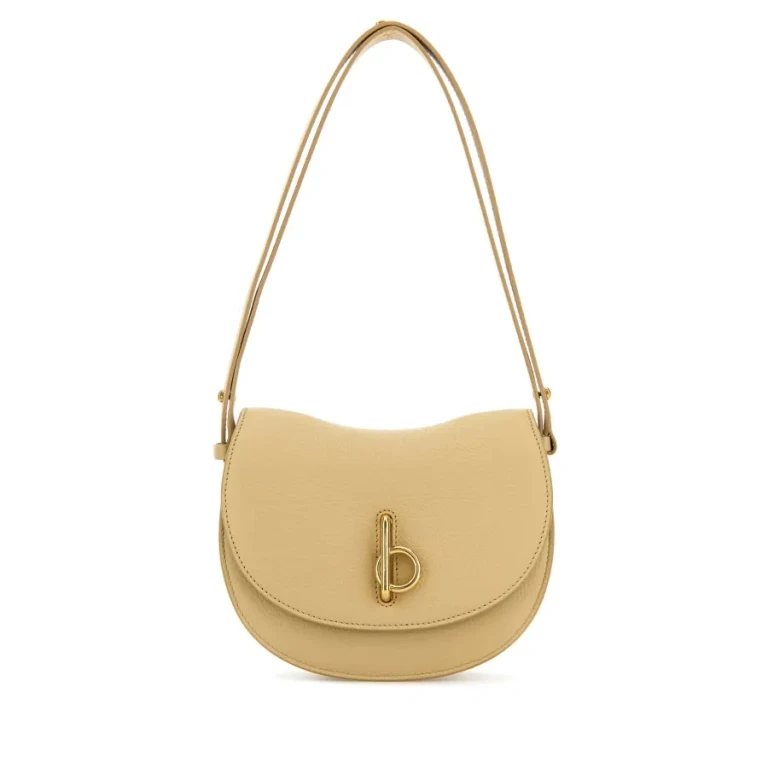 Burberry Sand Leather Small Rocking Horse Shoulder Bag