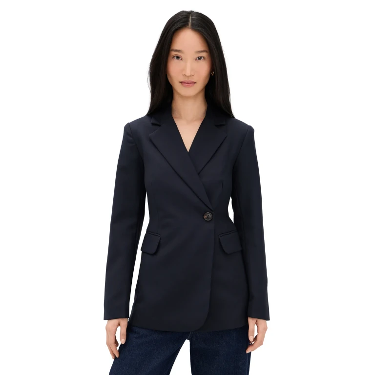 Joe's Jeans The Mecah Wrap Blazer Navy 2