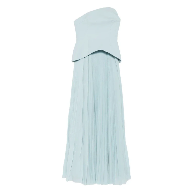 Solace London Maxi Robe - Bleu (OS44017ARCTICBLUE)