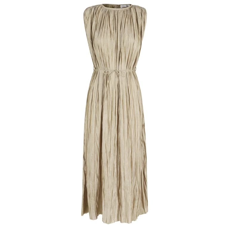 Roberto Collina Abito Plisse Green Poliestere - Women